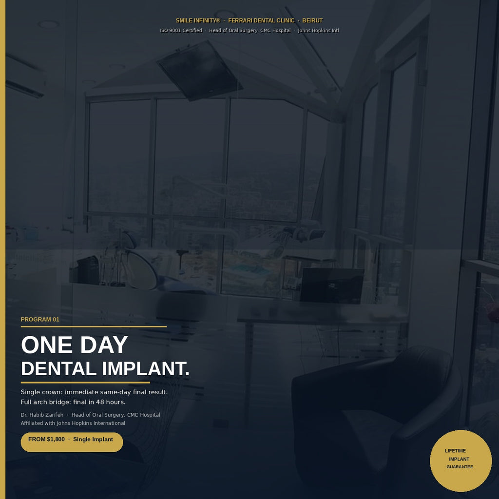 One Day Dental Implant — Beirut by Smile Infinity®